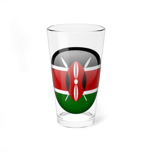 Flag orb Kenya (Kenya) Pint Glass 16oz 16oz - Go Mug Yourself