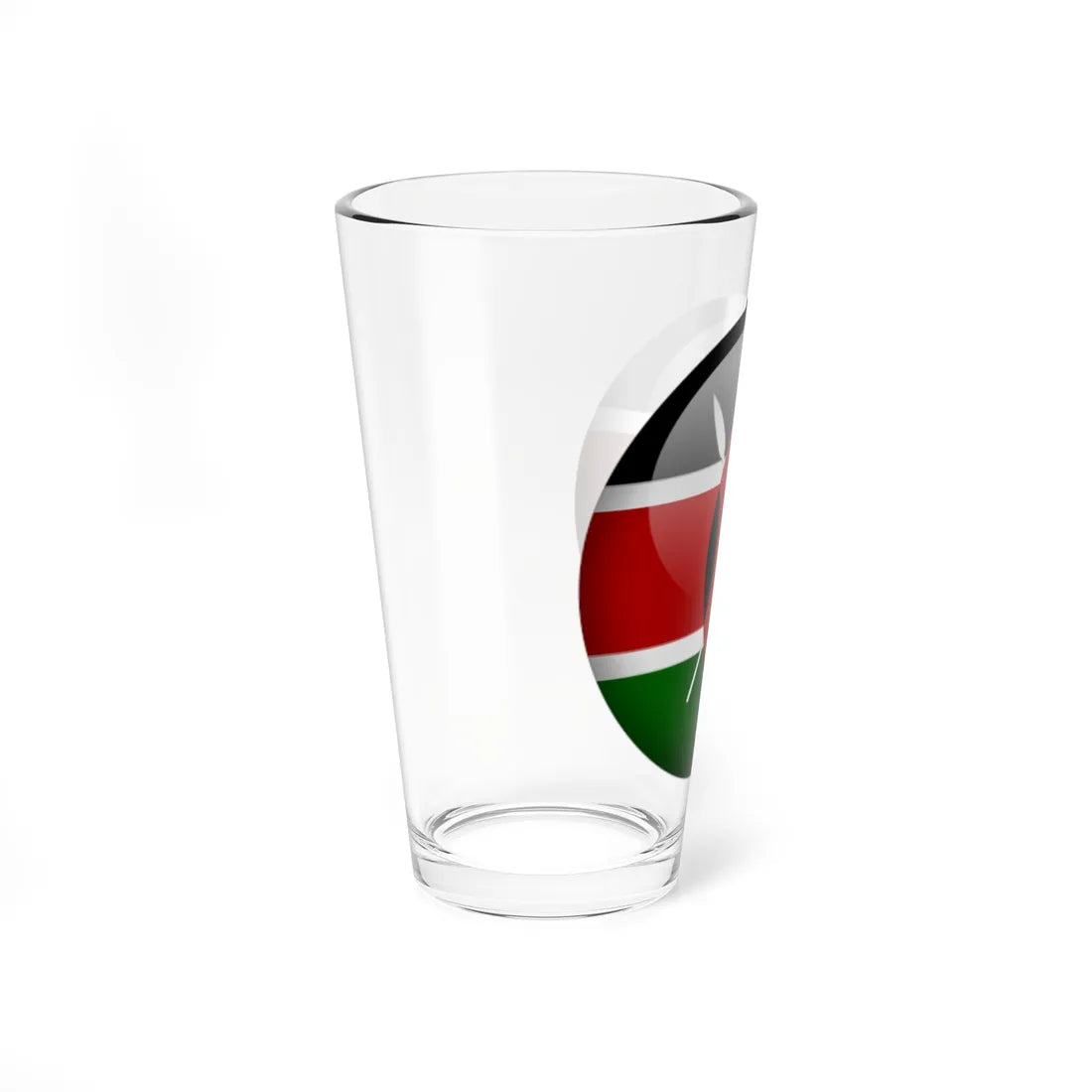 Flag orb Kenya (Kenya) Pint Glass 16oz - Go Mug Yourself