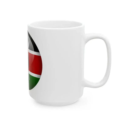 Flag orb Kenya (Kenya) White Coffee Mug - Go Mug Yourself