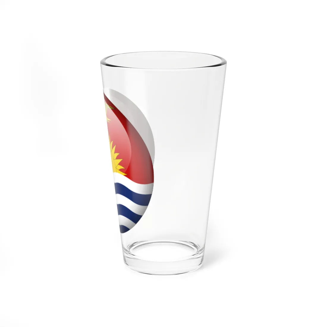Flag orb Kiribati (Kiribati) Pint Glass 16oz - Go Mug Yourself