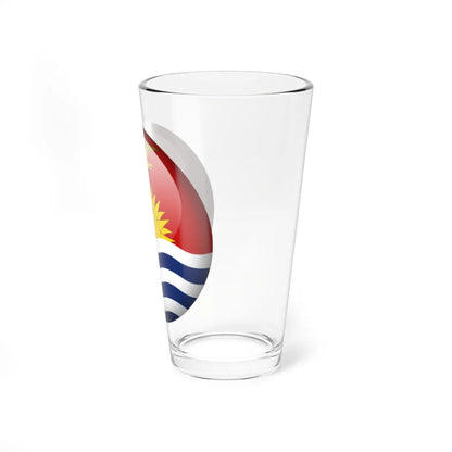 Flag orb Kiribati (Kiribati) Pint Glass 16oz - Go Mug Yourself