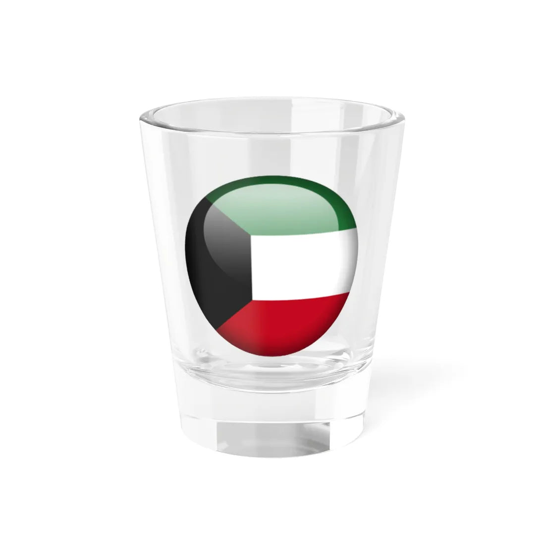 Flag orb Kuwait (Kuwait) Shot Glass 1.5oz 1.5oz - Go Mug Yourself