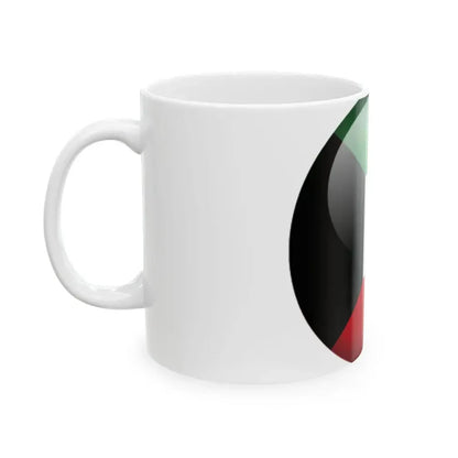 Flag orb Kuwait (Kuwait) White Coffee Mug - Go Mug Yourself