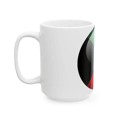 Flag orb Kuwait (Kuwait) White Coffee Mug - Go Mug Yourself