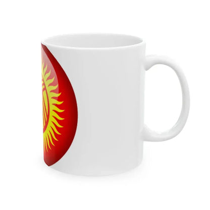 Flag orb Kyrgyzstan (Kyrgyzstan) White Coffee Mug - Go Mug Yourself