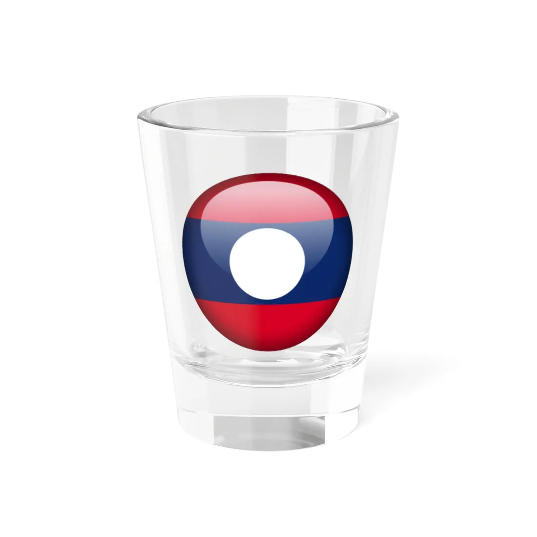 Flag orb Laos (Laos) Shot Glass 1.5oz 1.5oz - Go Mug Yourself