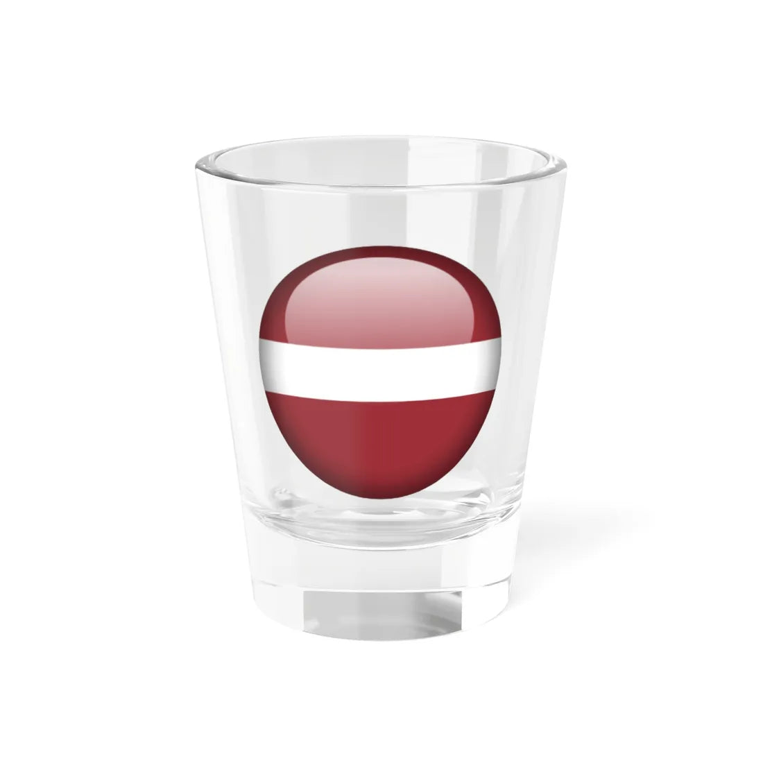 Flag orb Latvia (Latvia) Shot Glass 1.5oz 1.5oz - Go Mug Yourself