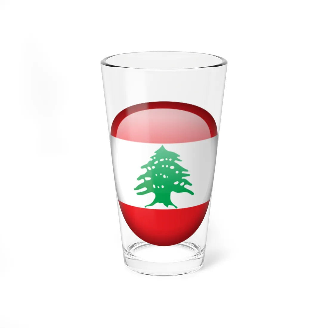 Flag orb Lebanon (Lebanon) Pint Glass 16oz 16oz - Go Mug Yourself