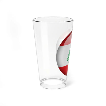 Flag orb Lebanon (Lebanon) Pint Glass 16oz - Go Mug Yourself