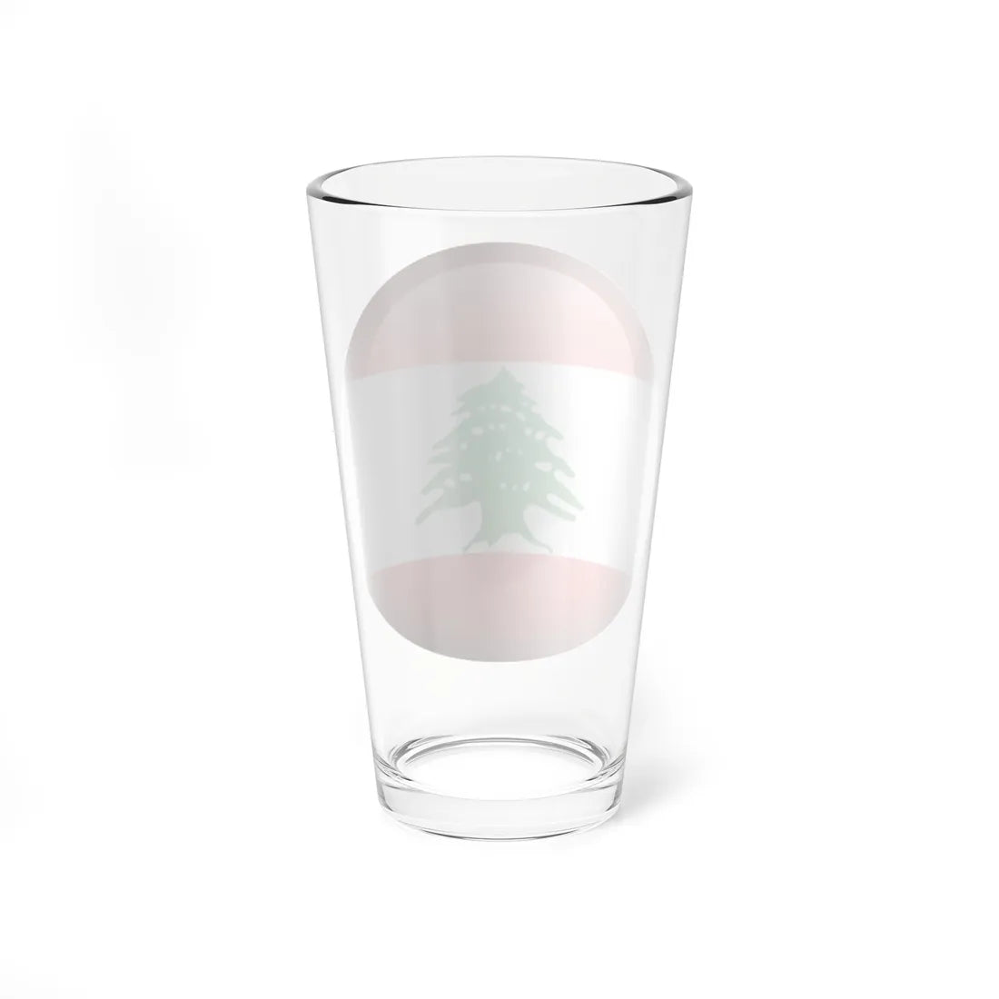 Flag orb Lebanon (Lebanon) Pint Glass 16oz - Go Mug Yourself