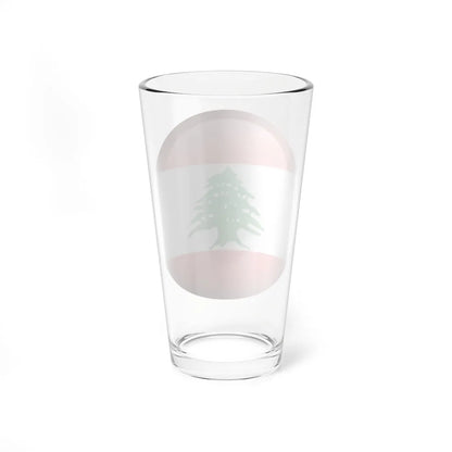 Flag orb Lebanon (Lebanon) Pint Glass 16oz - Go Mug Yourself