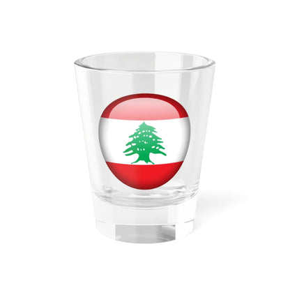 Flag orb Lebanon (Lebanon) Shot Glass 1.5oz 1.5oz - Go Mug Yourself
