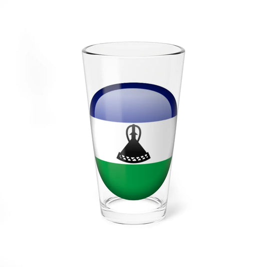 Flag orb Lesotho (Lesotho) Pint Glass 16oz 16oz - Go Mug Yourself