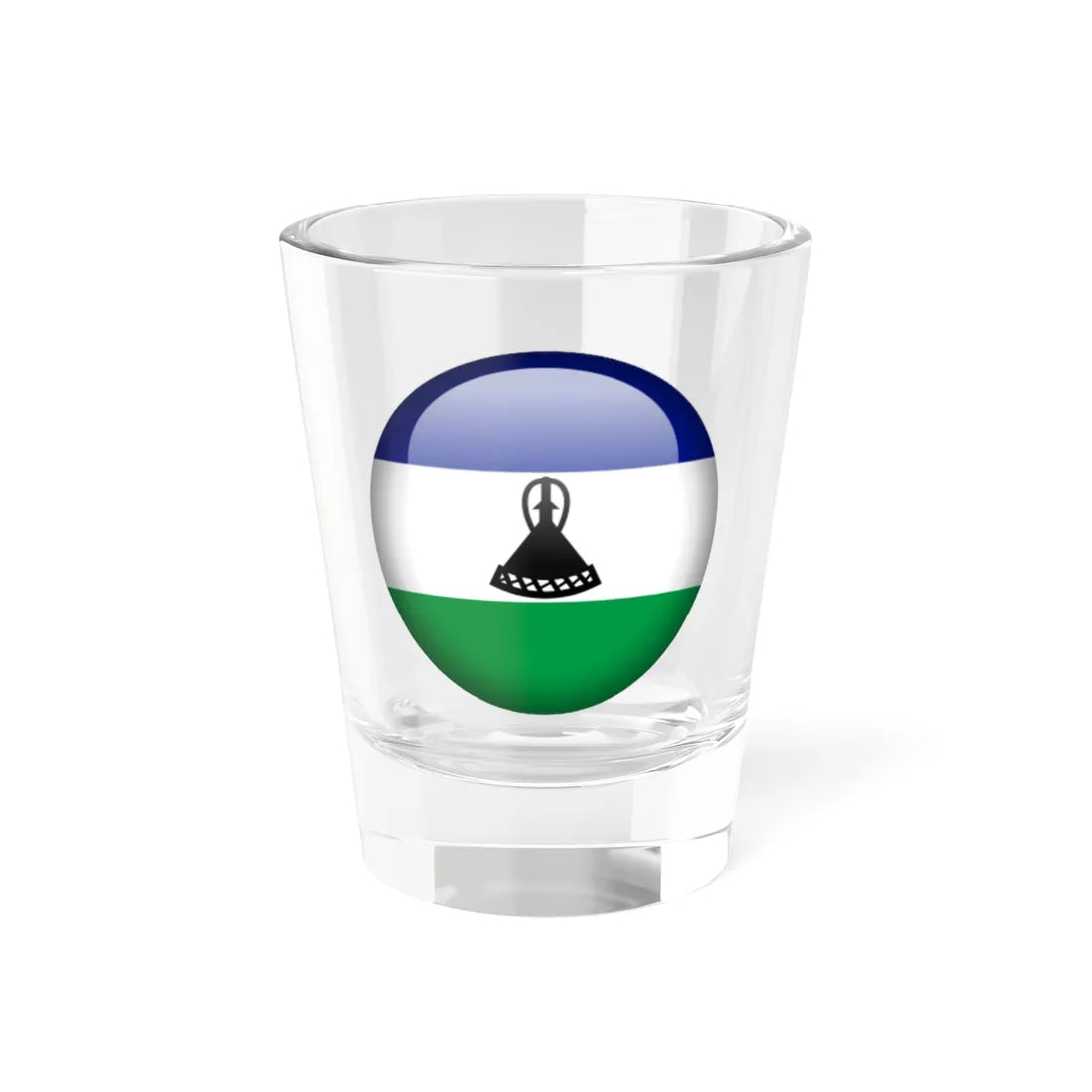 Flag orb Lesotho (Lesotho) Shot Glass 1.5oz 1.5oz - Go Mug Yourself