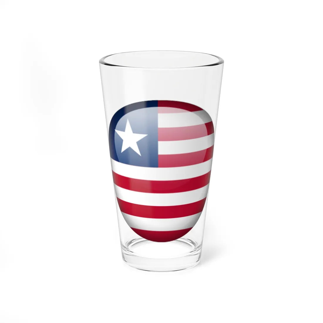 Flag orb Liberia (Liberia) Pint Glass 16oz 16oz - Go Mug Yourself