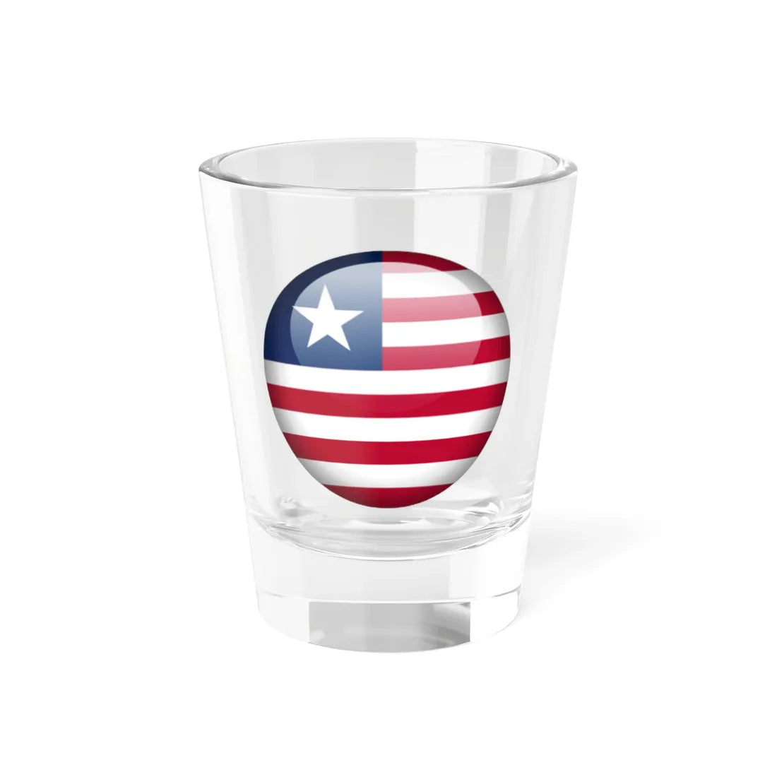 Flag orb Liberia (Liberia) Shot Glass 1.5oz 1.5oz - Go Mug Yourself
