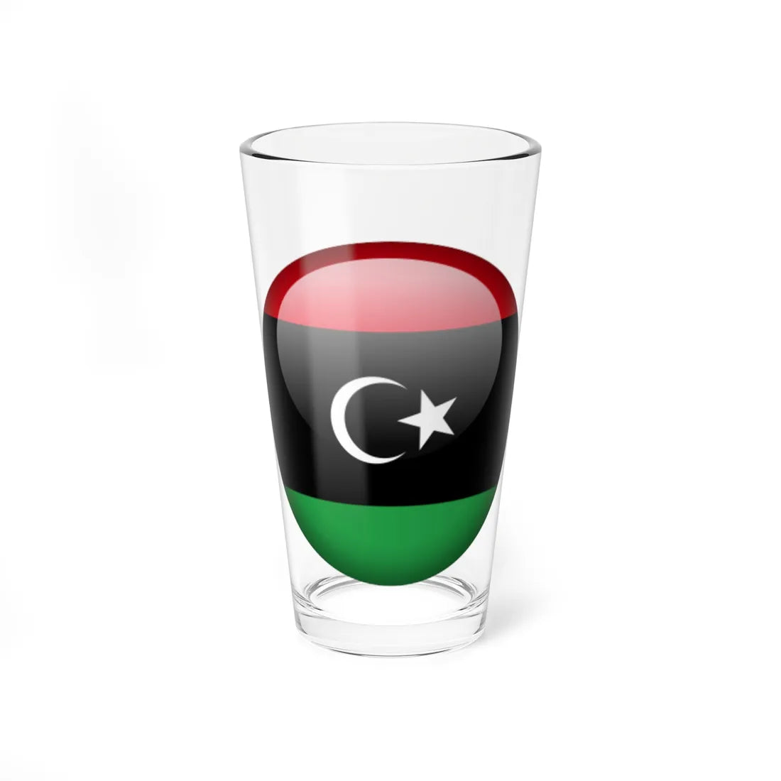Flag orb Libya (Libya) Pint Glass 16oz 16oz - Go Mug Yourself