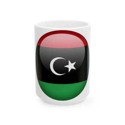 Flag orb Libya (Libya) White Coffee Mug 15oz - Go Mug Yourself