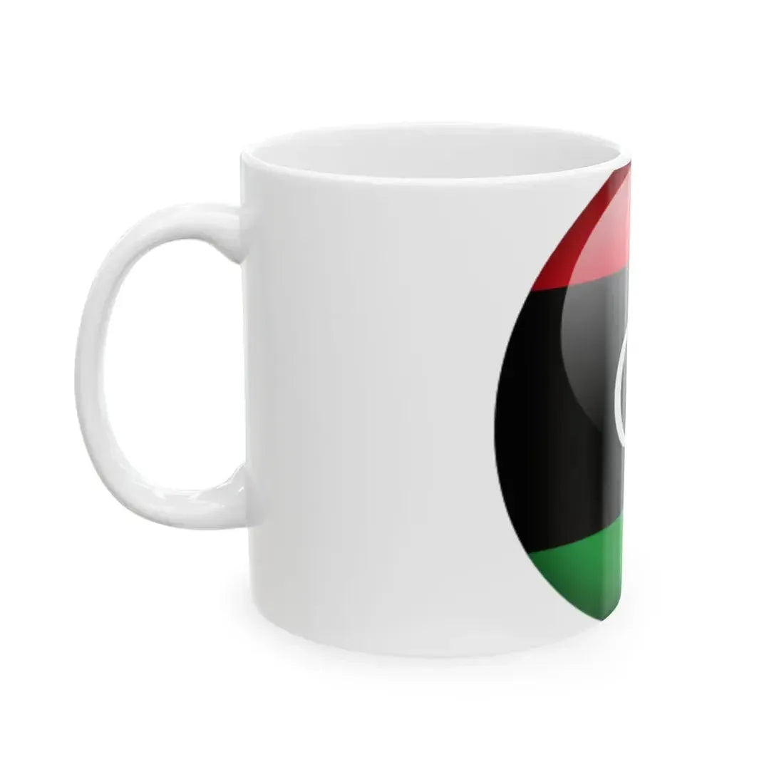 Flag orb Libya (Libya) White Coffee Mug - Go Mug Yourself