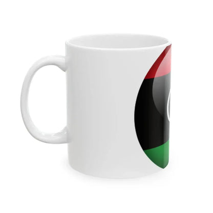 Flag orb Libya (Libya) White Coffee Mug - Go Mug Yourself