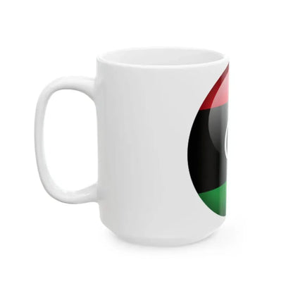 Flag orb Libya (Libya) White Coffee Mug - Go Mug Yourself
