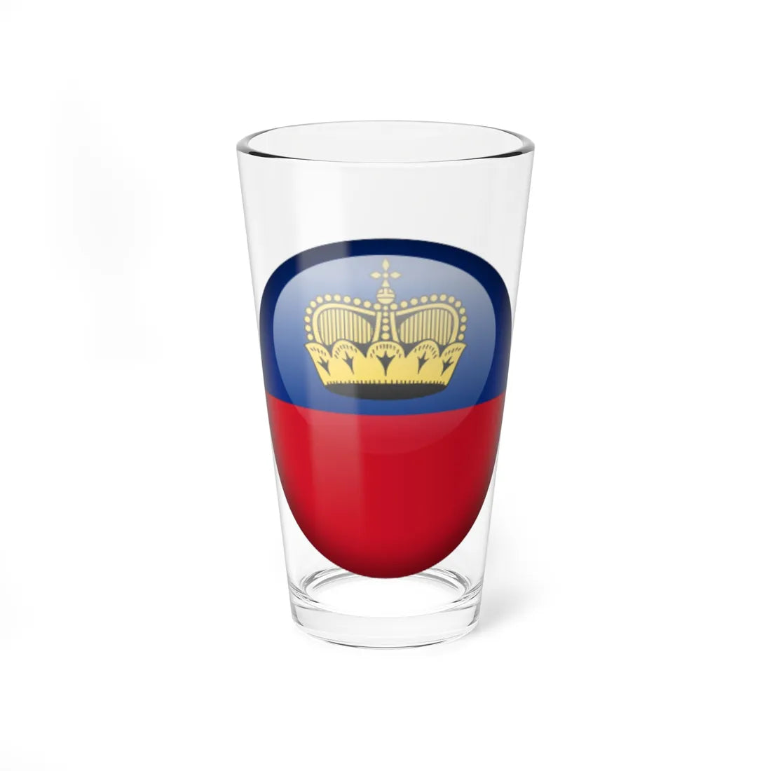 Flag orb Liechtenstein (Liechtenstein) Pint Glass 16oz 16oz - Go Mug Yourself