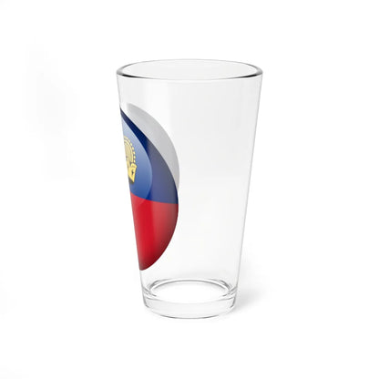 Flag orb Liechtenstein (Liechtenstein) Pint Glass 16oz - Go Mug Yourself