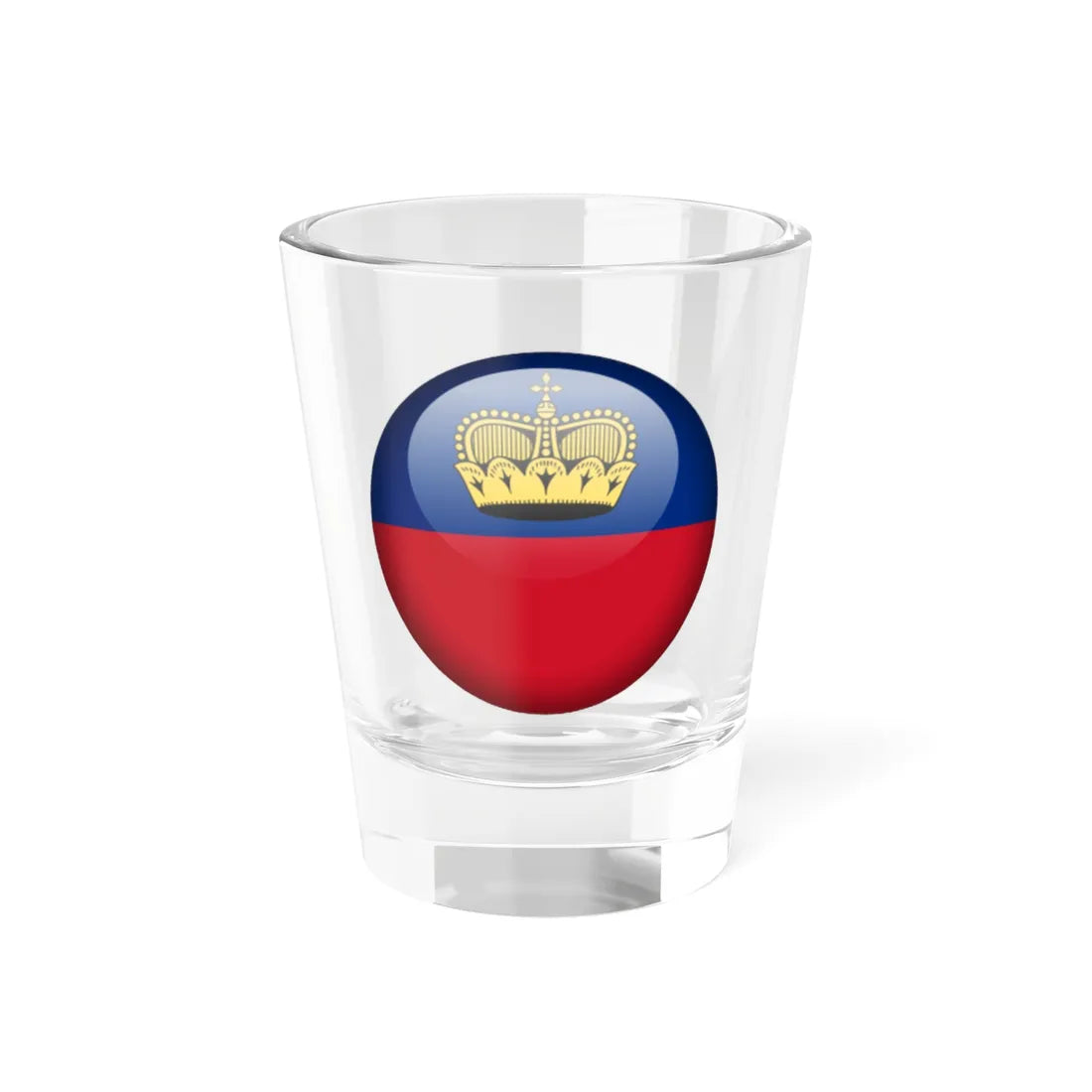 Flag orb Liechtenstein (Liechtenstein) Shot Glass 1.5oz 1.5oz - Go Mug Yourself