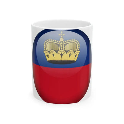 Flag orb Liechtenstein (Liechtenstein) White Coffee Mug 11oz - Go Mug Yourself