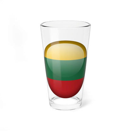 Flag orb Lithuania (Lithuania) Pint Glass 16oz 16oz - Go Mug Yourself