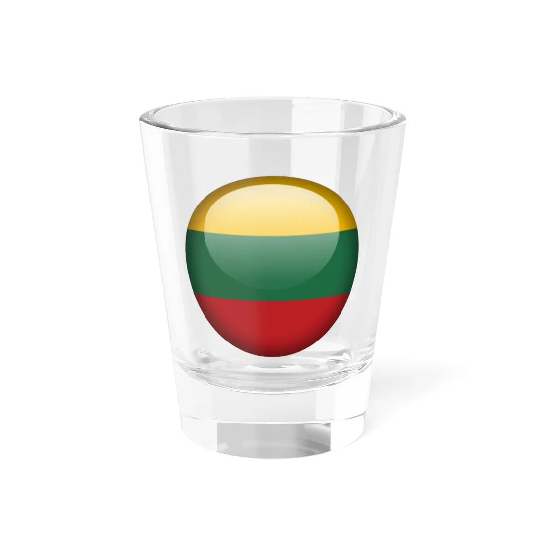 Flag orb Lithuania (Lithuania) Shot Glass 1.5oz 1.5oz - Go Mug Yourself