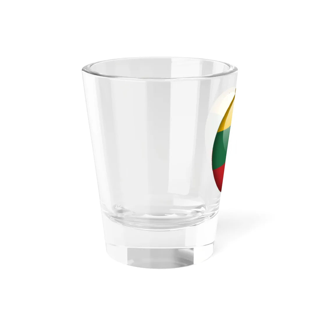 Flag orb Lithuania (Lithuania) Shot Glass 1.5oz - Go Mug Yourself