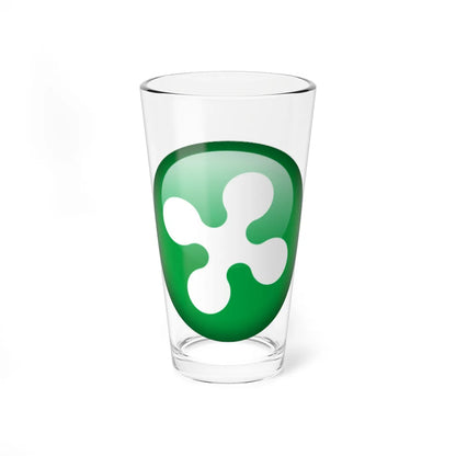 Flag orb Lombardy (Italy) Pint Glass 16oz 16oz - Go Mug Yourself