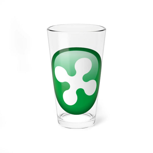 Flag orb Lombardy (Italy) Pint Glass 16oz 16oz - Go Mug Yourself