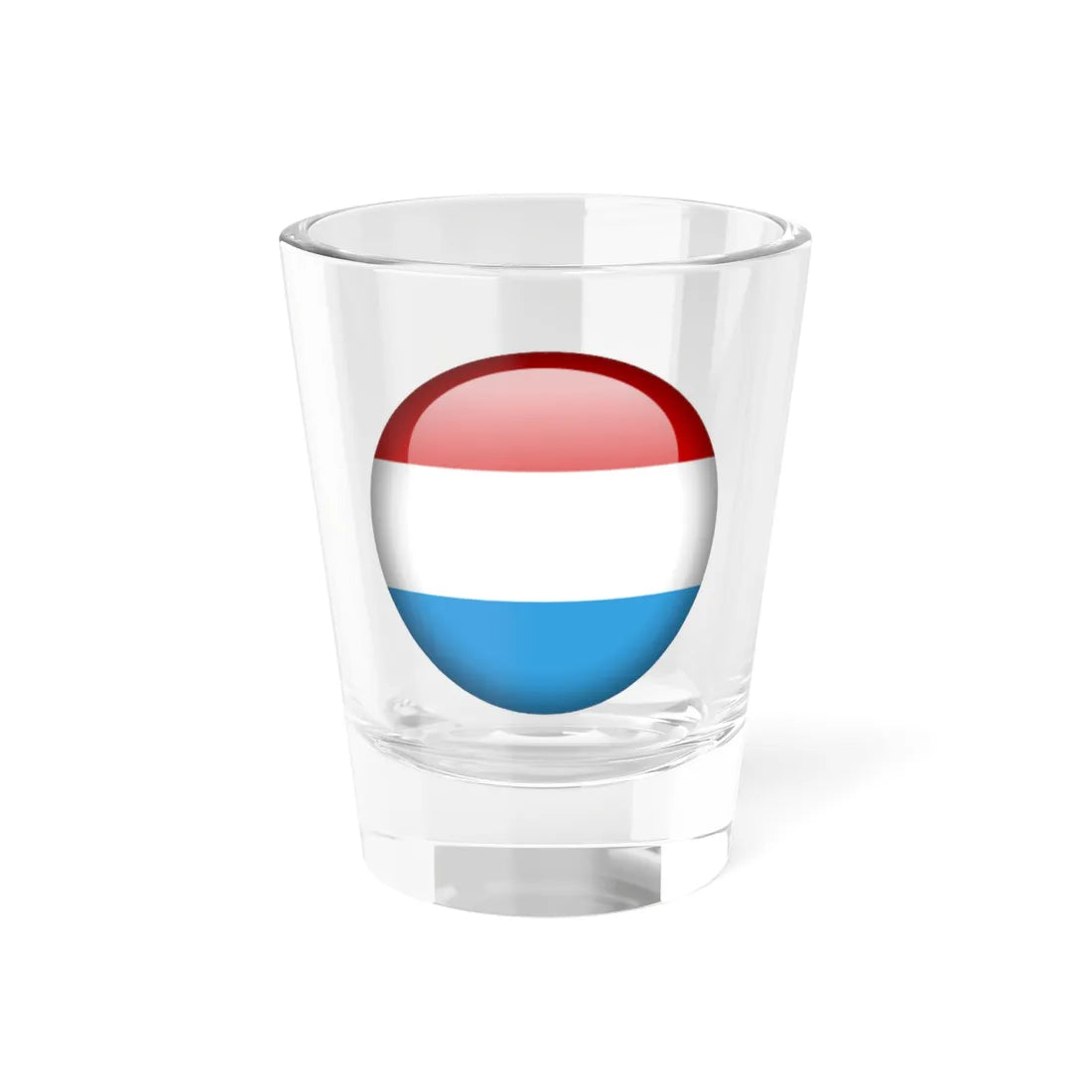 Flag orb Luxembourg (Luxembourg) Shot Glass 1.5oz 1.5oz - Go Mug Yourself