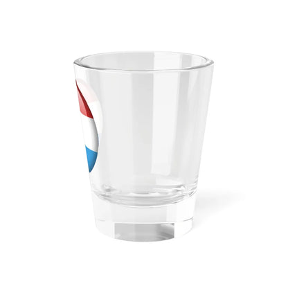 Flag orb Luxembourg (Luxembourg) Shot Glass 1.5oz - Go Mug Yourself