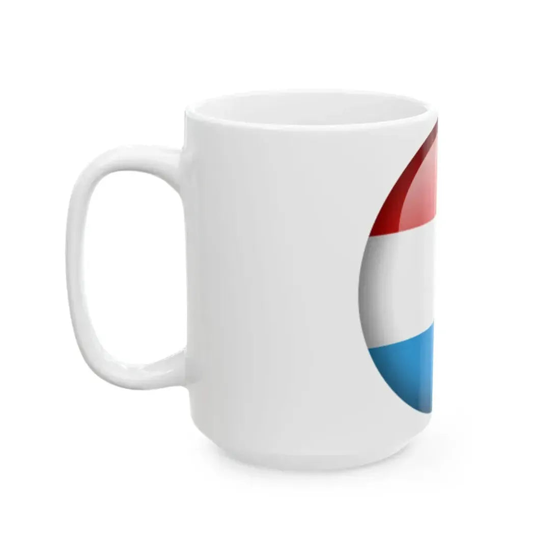 Flag orb Luxembourg (Luxembourg) White Coffee Mug - Go Mug Yourself