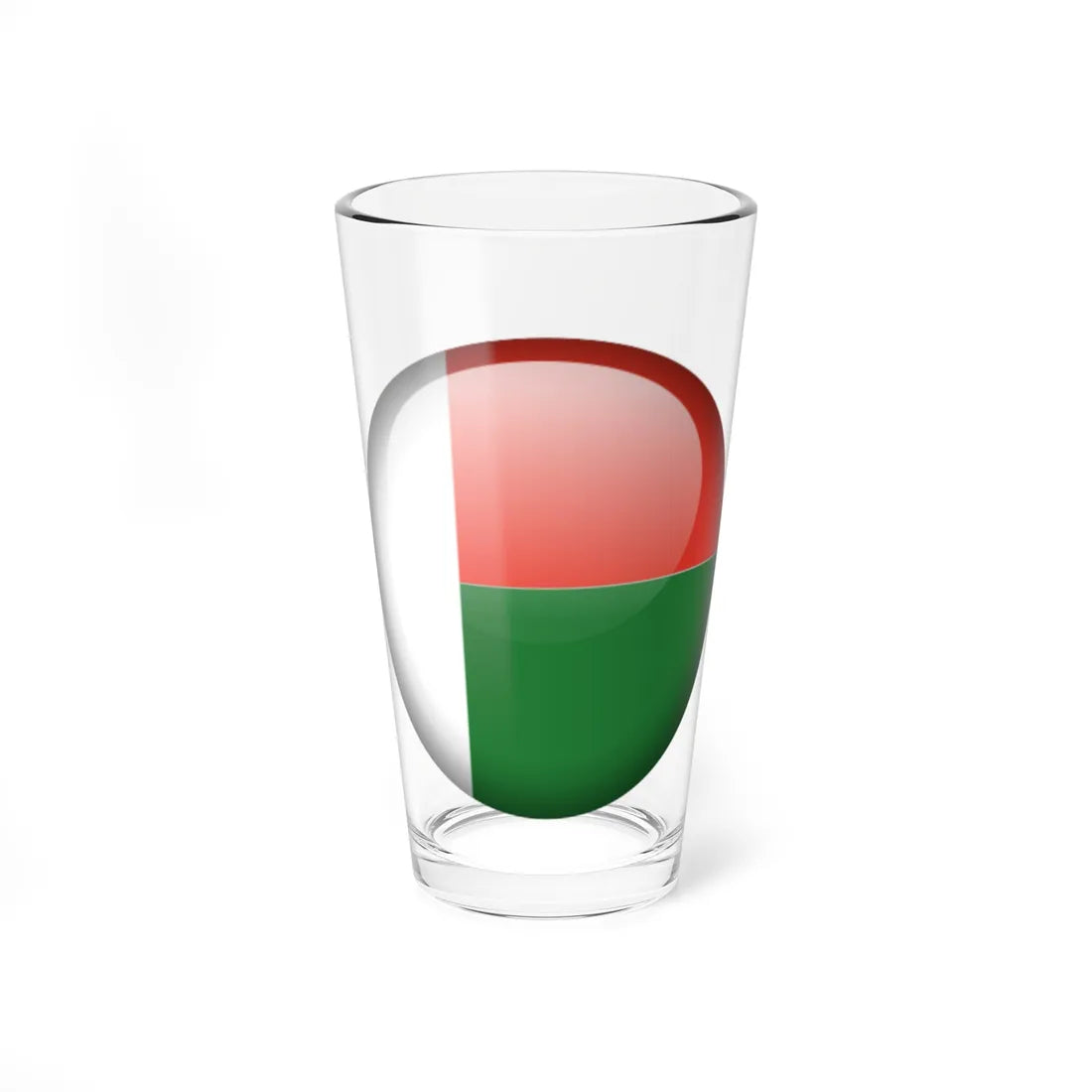 Flag orb Madagascar (Madagascar) Pint Glass 16oz 16oz - Go Mug Yourself