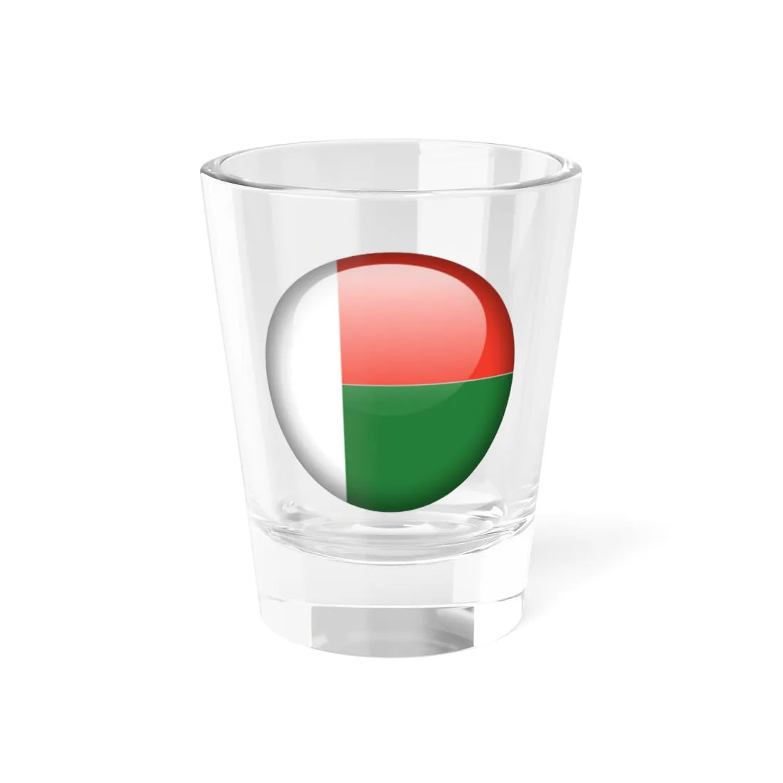 Flag orb Madagascar (Madagascar) Shot Glass 1.5oz 1.5oz - Go Mug Yourself