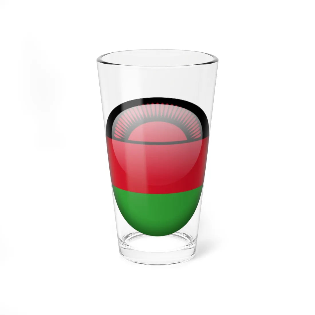 Flag orb Malawi (Malawi) Pint Glass 16oz 16oz - Go Mug Yourself