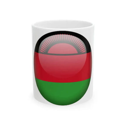 Flag orb Malawi (Malawi) White Coffee Mug 11oz - Go Mug Yourself