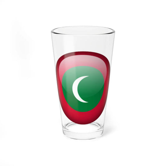 Flag orb Maldives (Maldives) Pint Glass 16oz 16oz - Go Mug Yourself