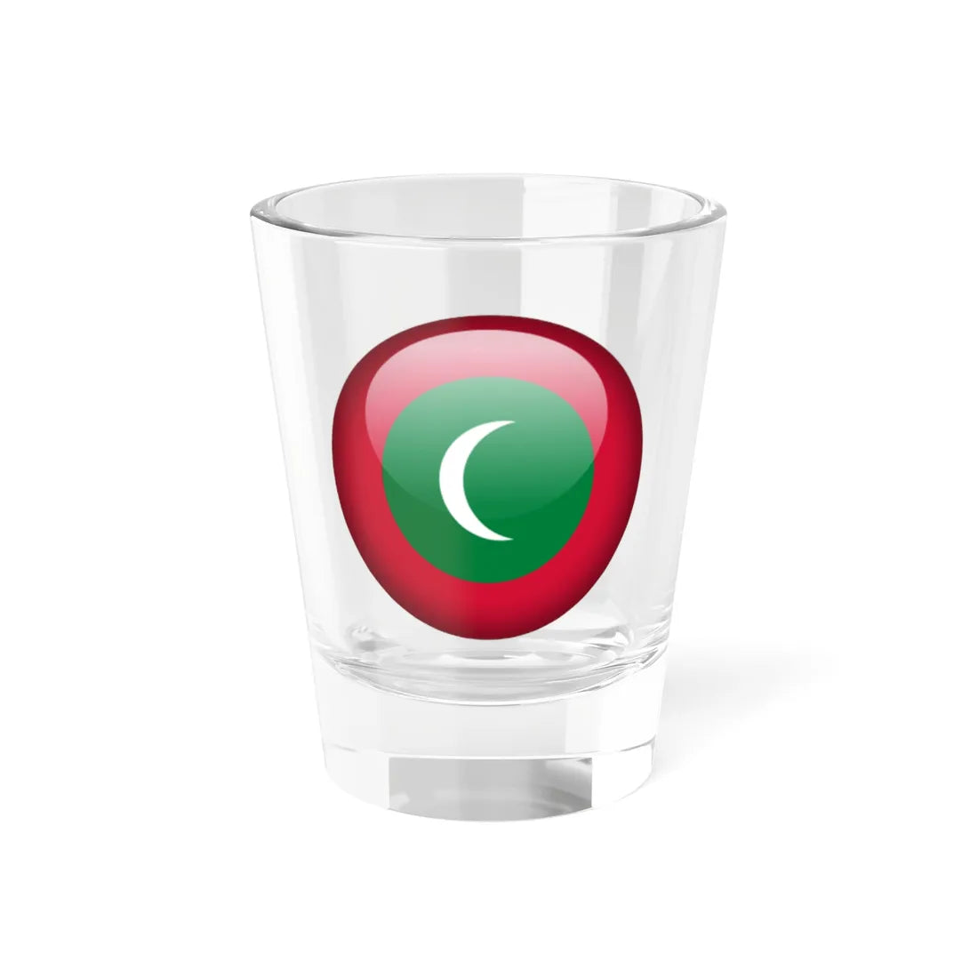 Flag orb Maldives (Maldives) Shot Glass 1.5oz 1.5oz - Go Mug Yourself