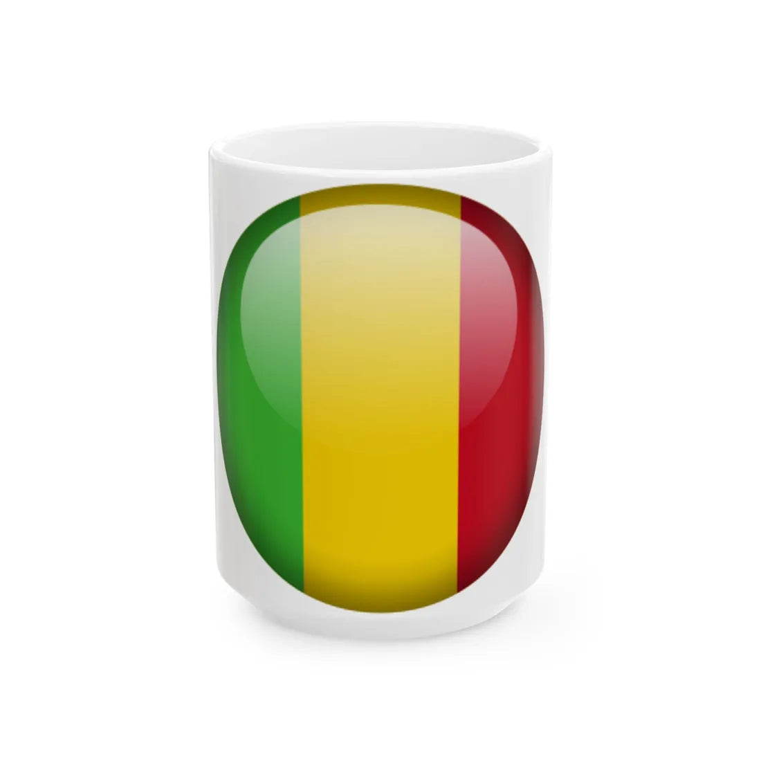 Flag orb Mali (Mali) White Coffee Mug 15oz - Go Mug Yourself