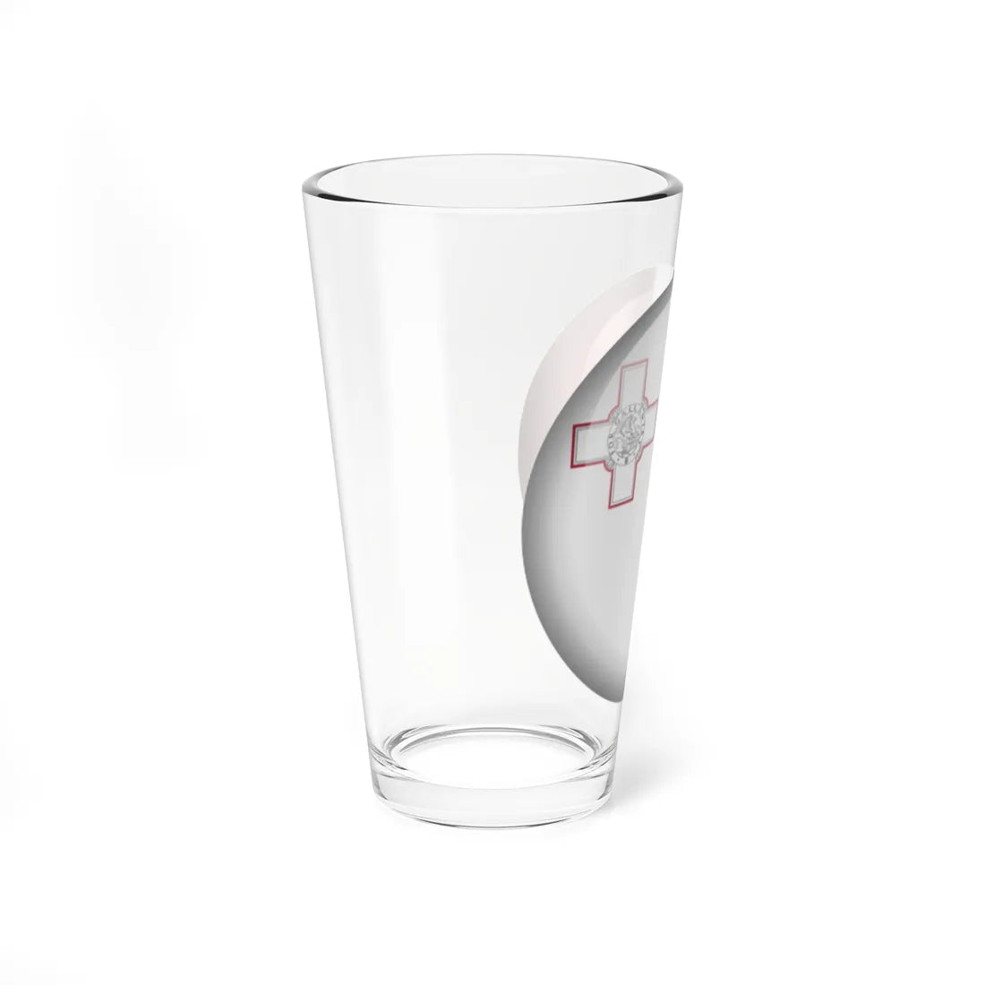 Flag orb Malta (Malta) Pint Glass 16oz - Go Mug Yourself