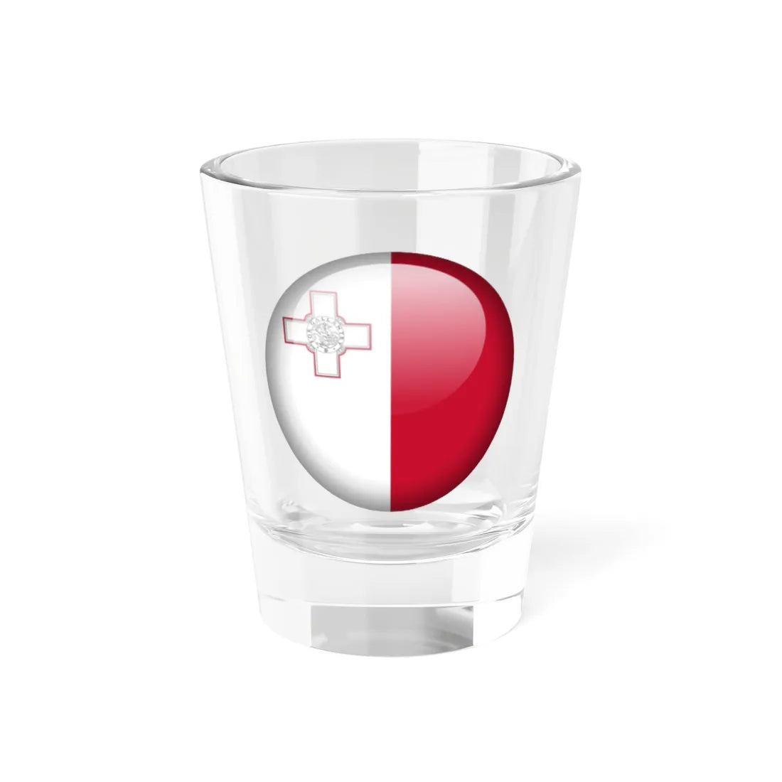 Flag orb Malta (Malta) Shot Glass 1.5oz 1.5oz - Go Mug Yourself