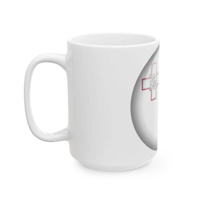 Flag orb Malta (Malta) White Coffee Mug - Go Mug Yourself