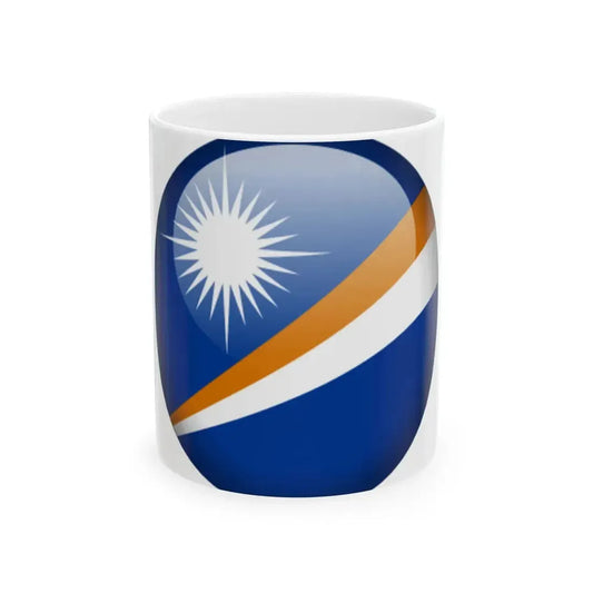 Flag orb Marshall Islands (Marshall Islands) White Coffee Mug 11oz - Go Mug Yourself