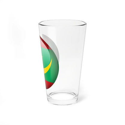 Flag orb Mauritania (Mauritania) Pint Glass 16oz - Go Mug Yourself
