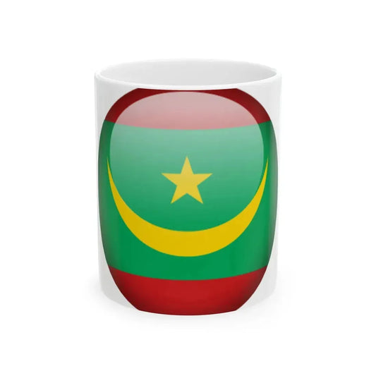 Flag orb Mauritania (Mauritania) White Coffee Mug 11oz - Go Mug Yourself